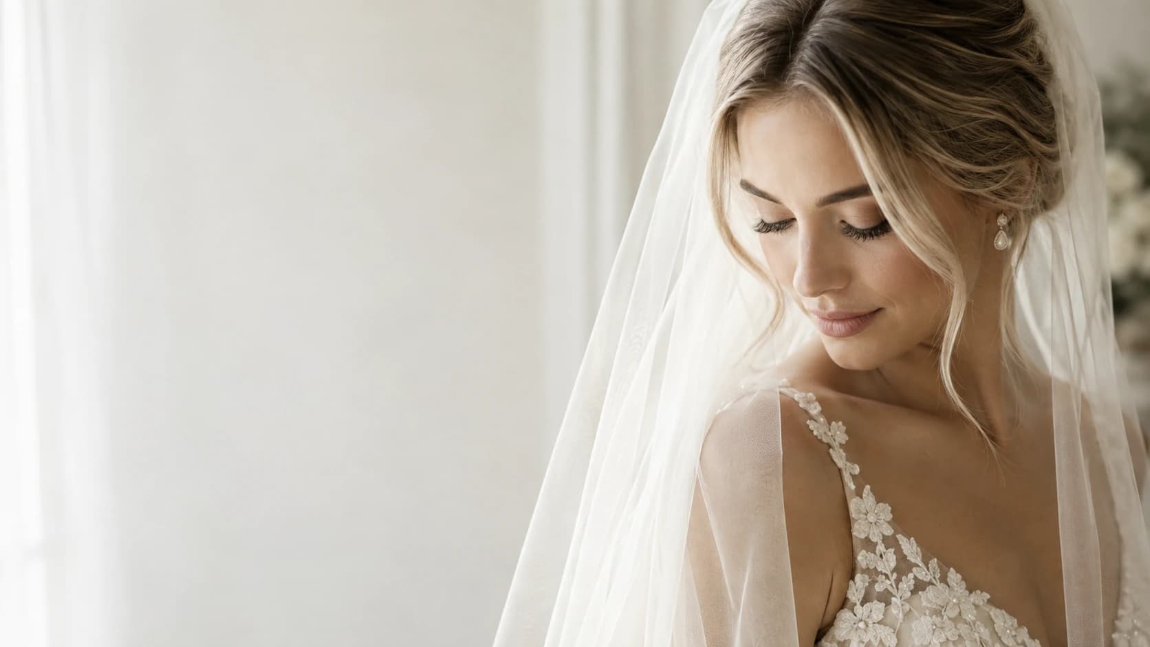 Bride in a veil
